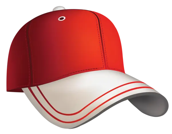 Red and White Adjustable Baseball Cap