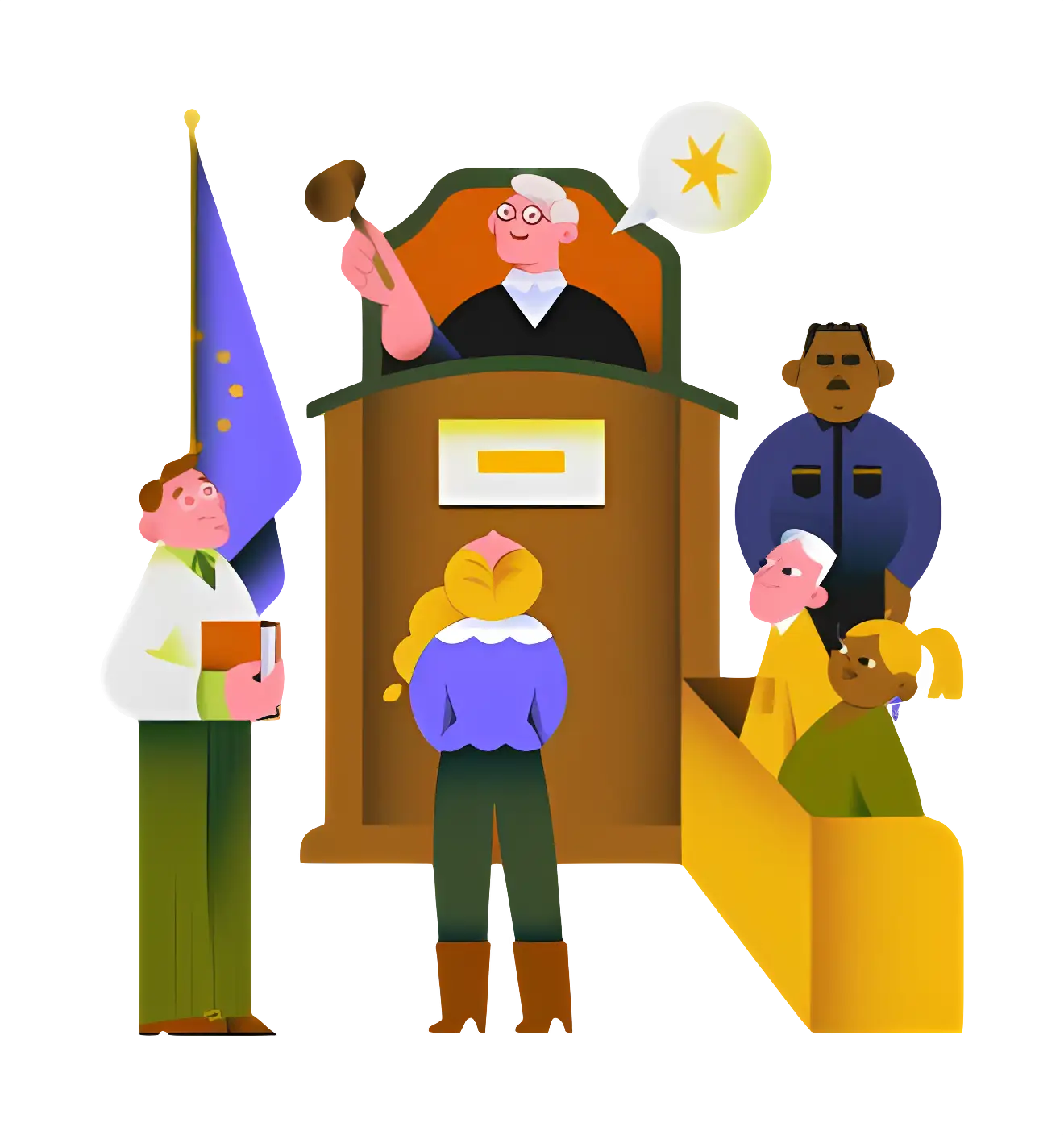 Courtroom Scene