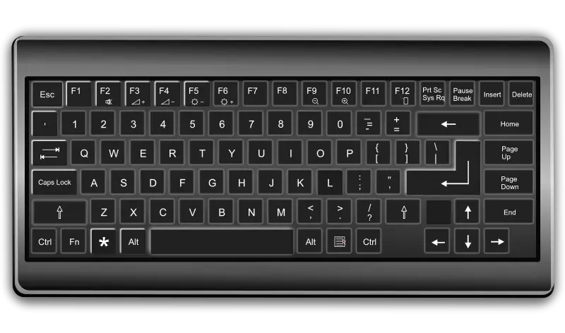 Modern Black Computer Keyboard