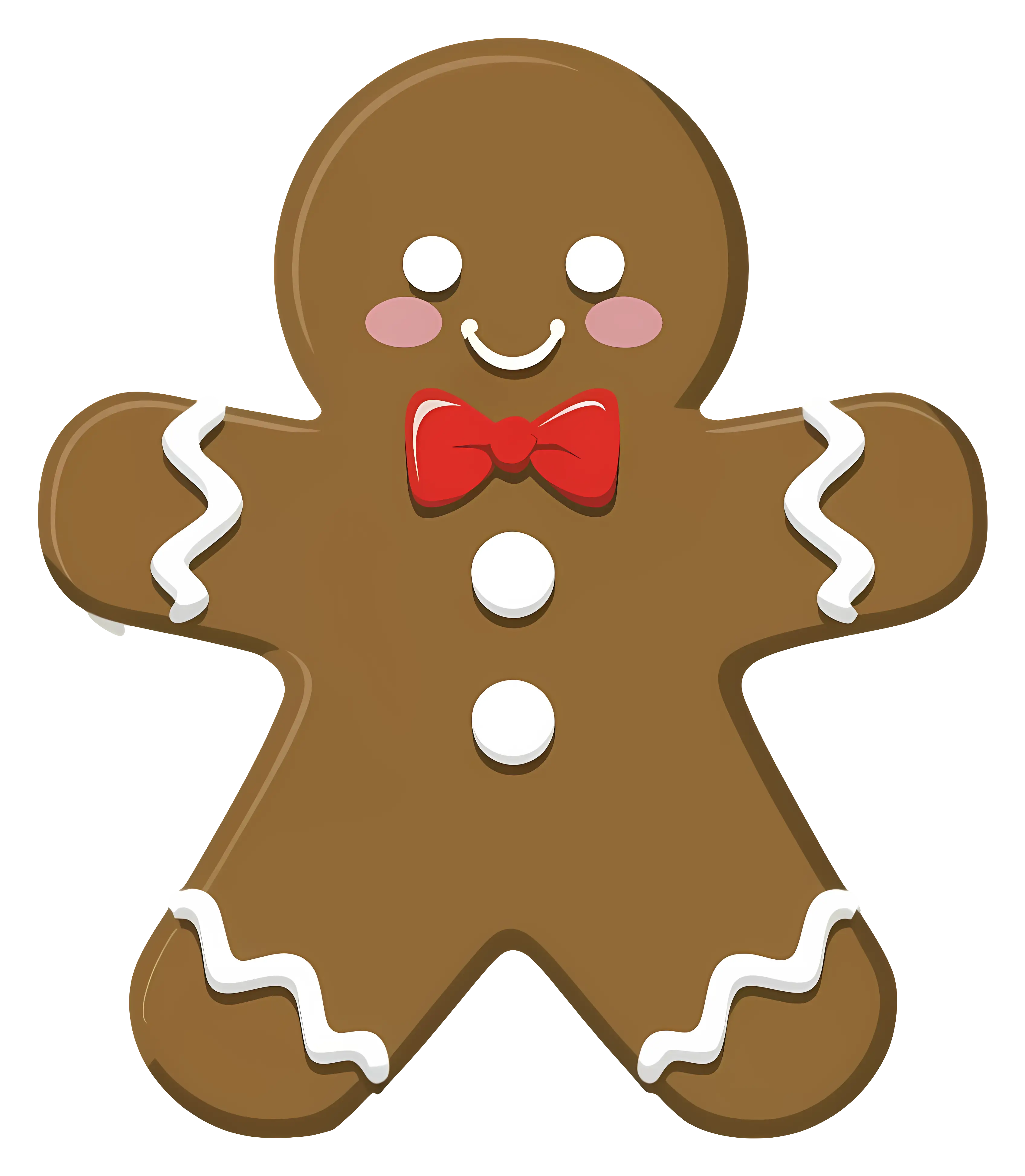 Gingerbread Man with Bow Tie for Christmas
