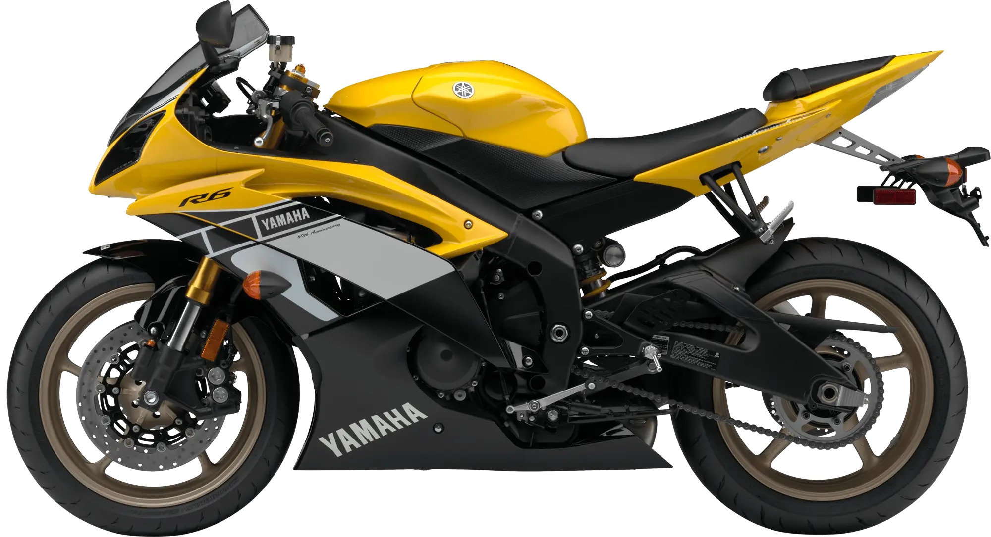 Yellow Yamaha Motorcycle