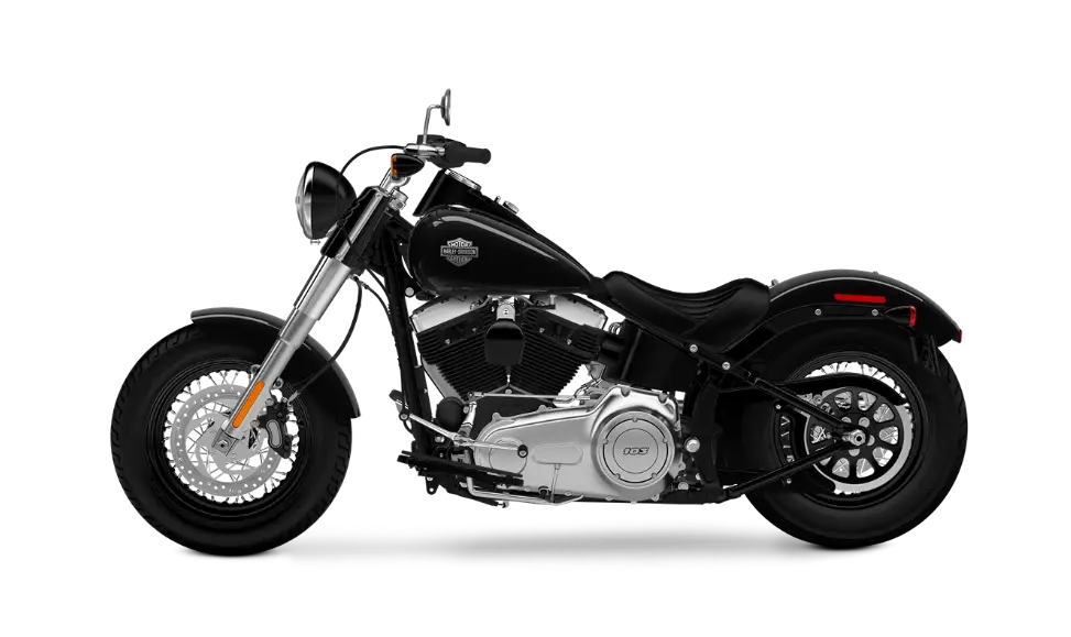 Black Cruiser Motorcycle with Sleek Look