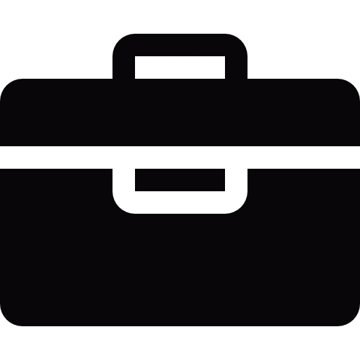 Black Briefcase Icon Symbol