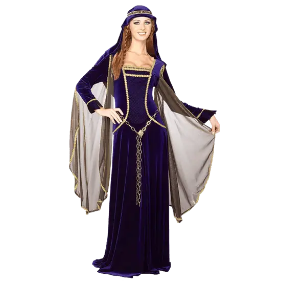 Purple Medieval Costume Dress
