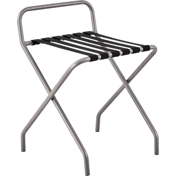 Metal Folding Luggage Rack with Black Straps