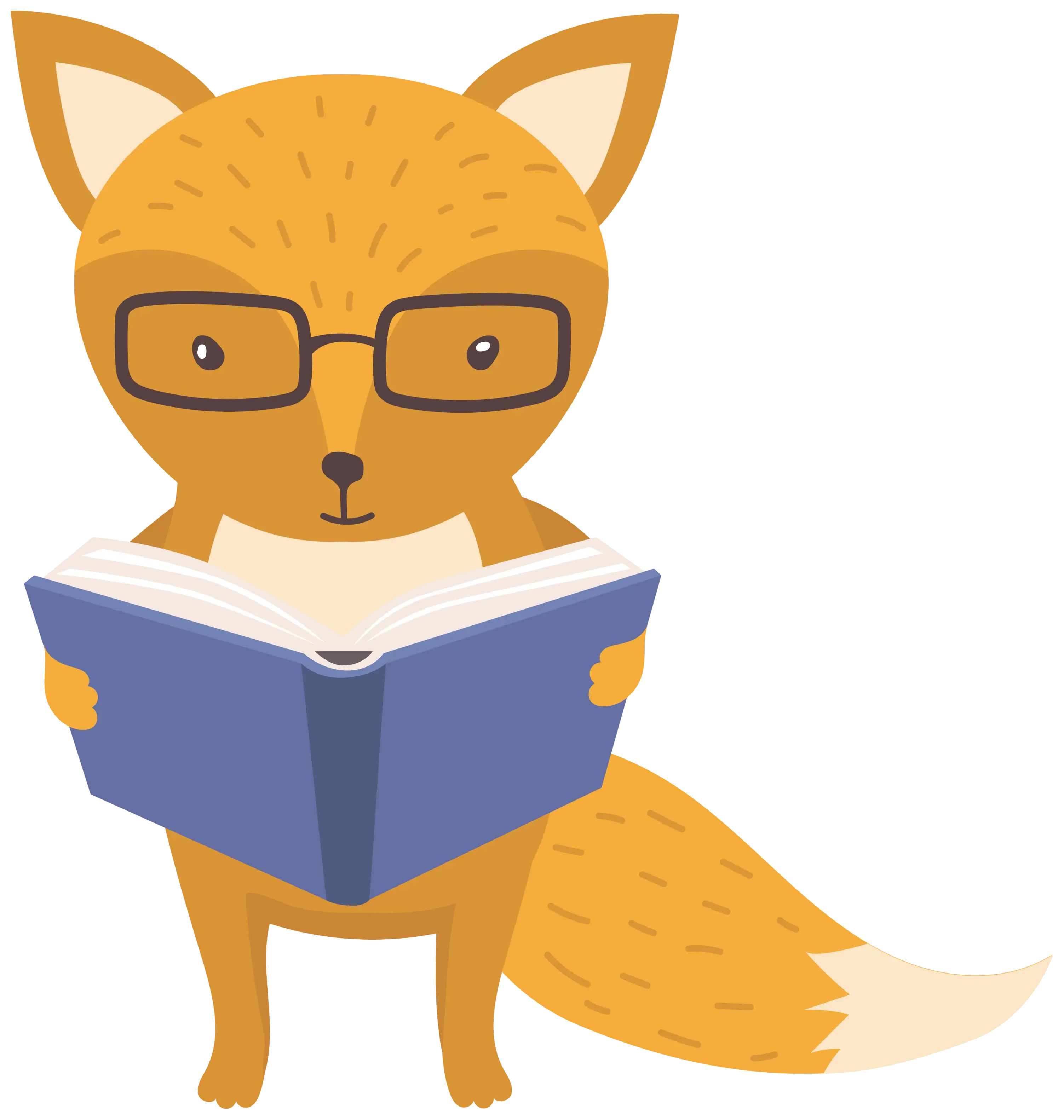 Fox Reading a Book