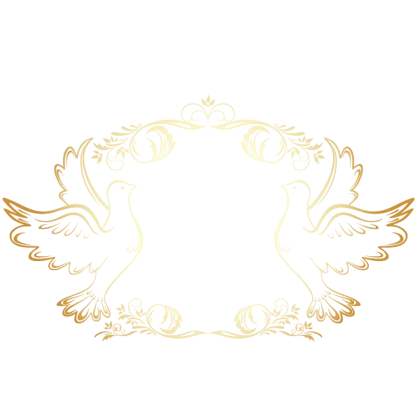 Elegant Golden Frame with Wings