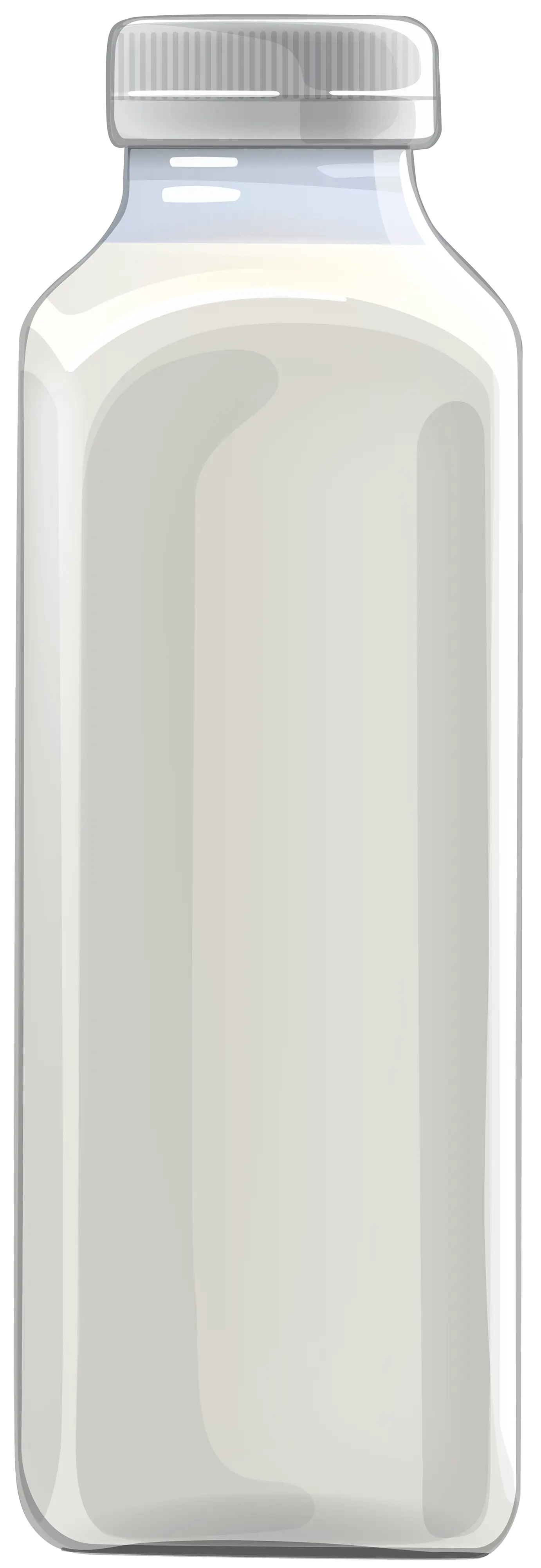 Tall Milk Bottle in Simple Style