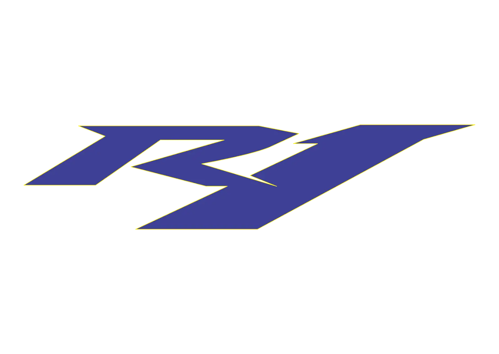 Blue R1 Motorcycle Logo