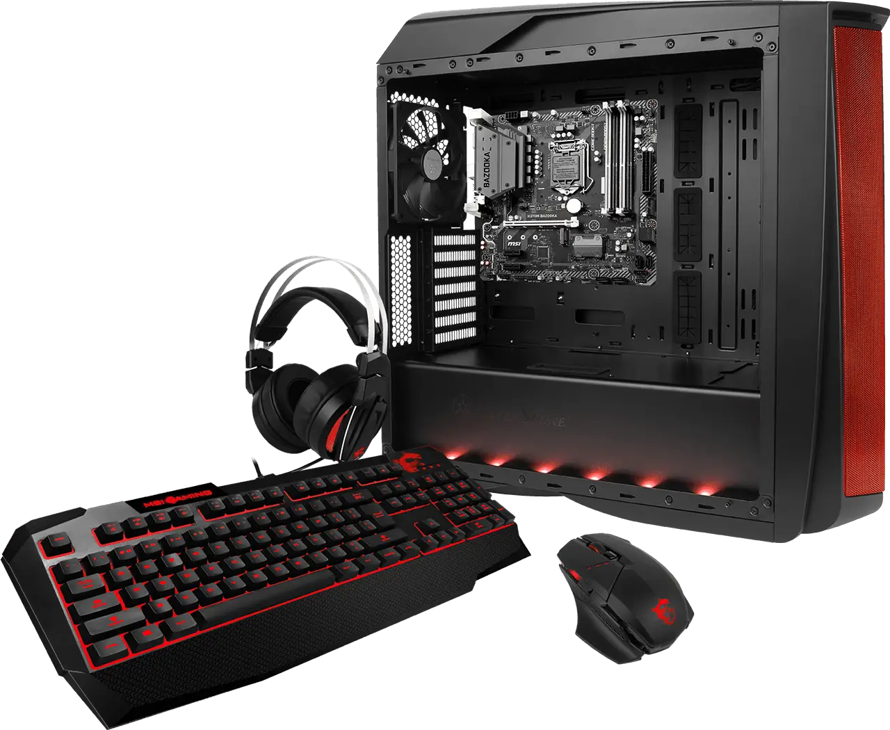 Gaming Desktop Setup with Accessories