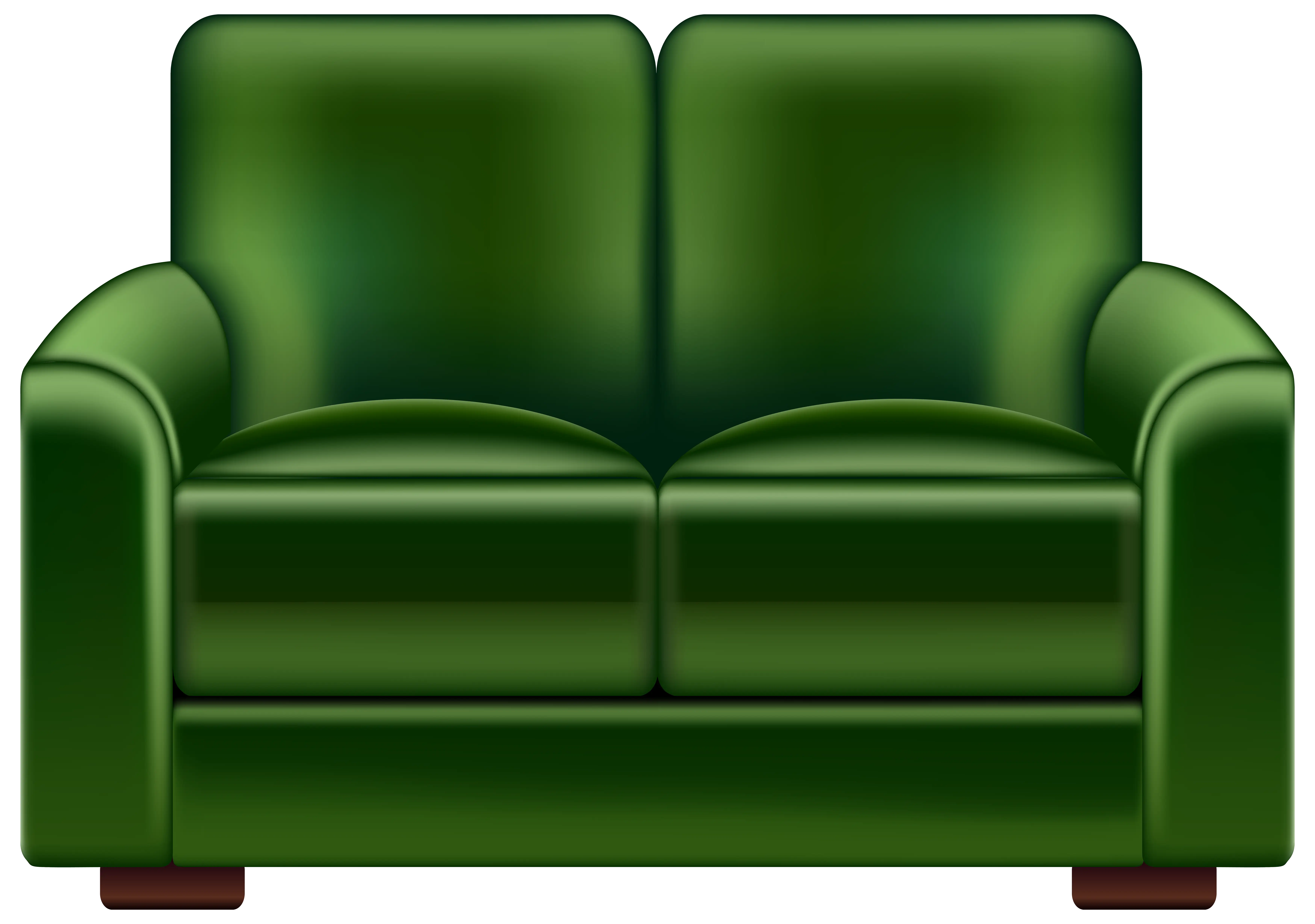 Green Sofa Illustration for Home Interiors