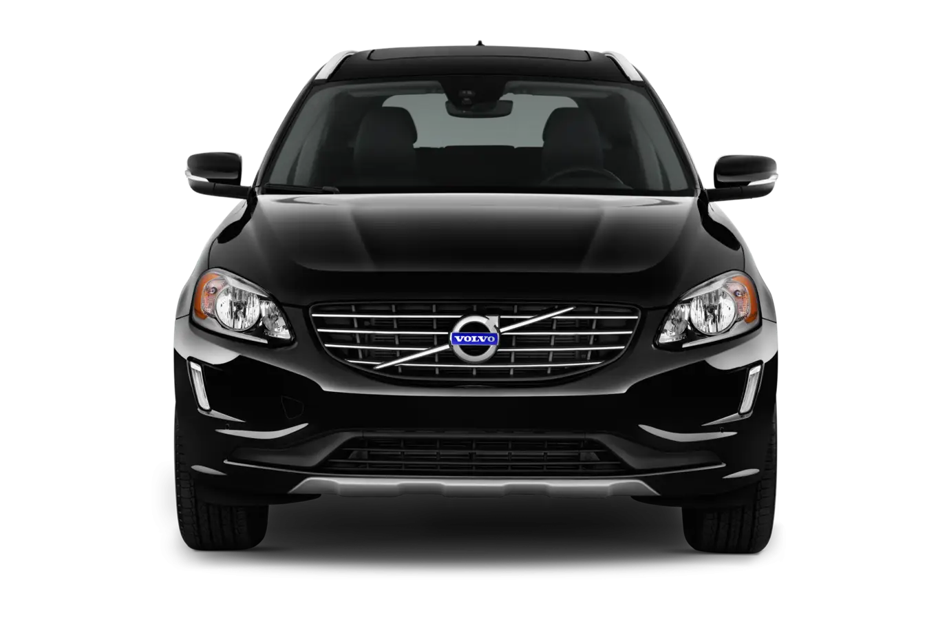 Luxury Black SUV with Front View Focus