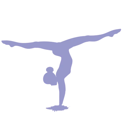 Gymnast Performing Handstand
