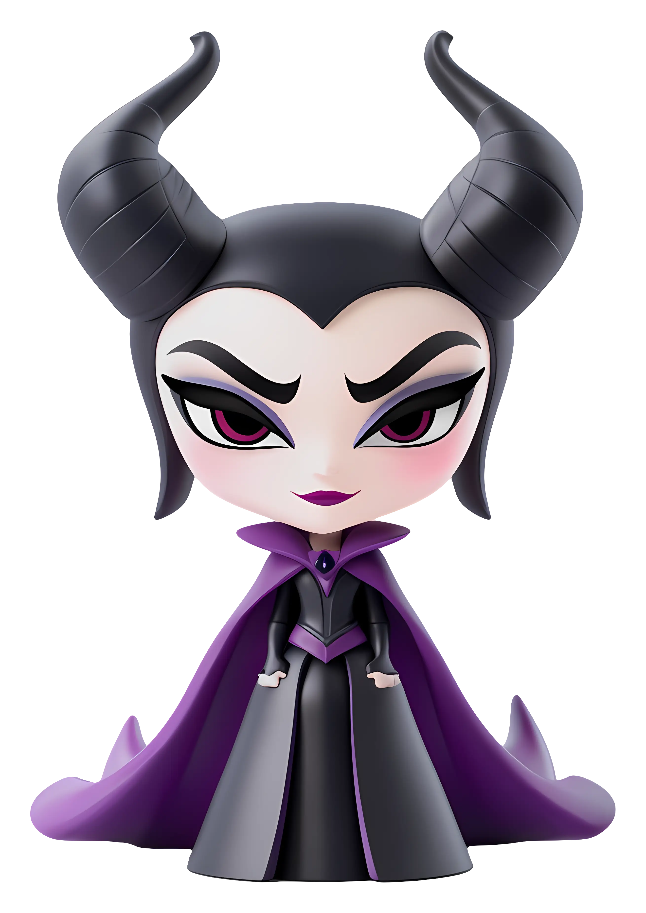 Chibi Horned Character in Fantasy Style