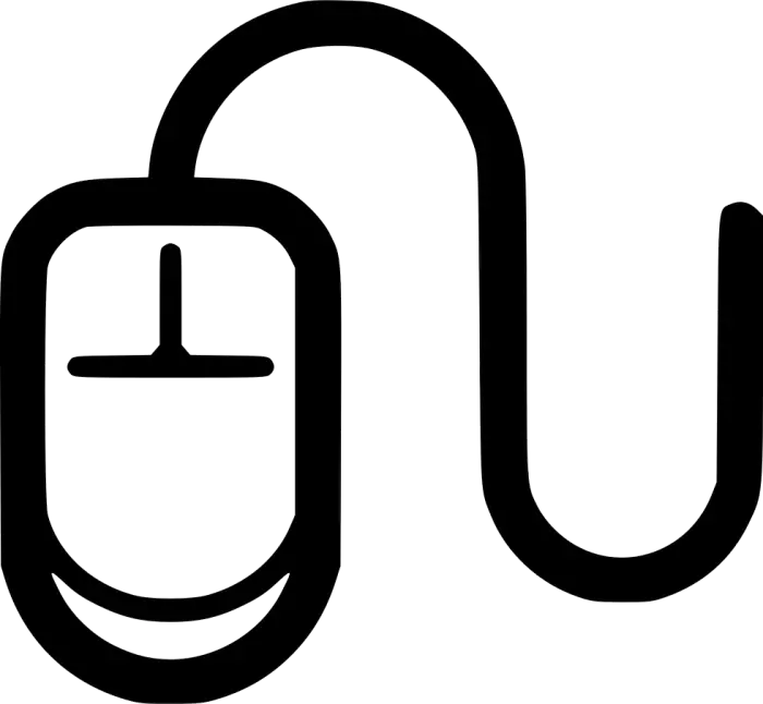 Computer Mouse Icon for Technology Concept