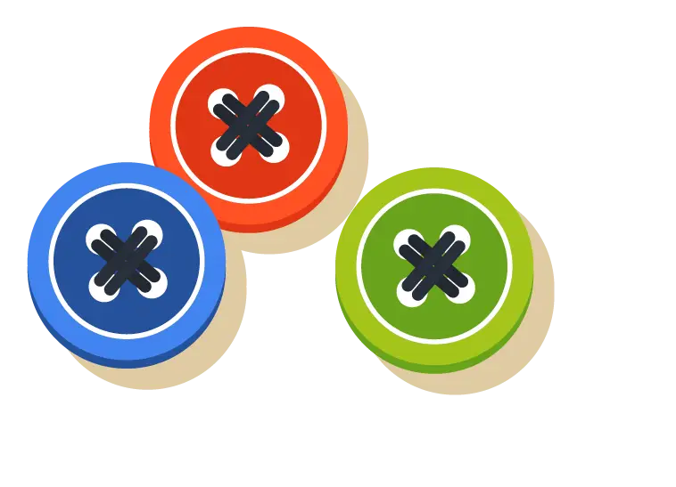 Colorful Sewing Buttons