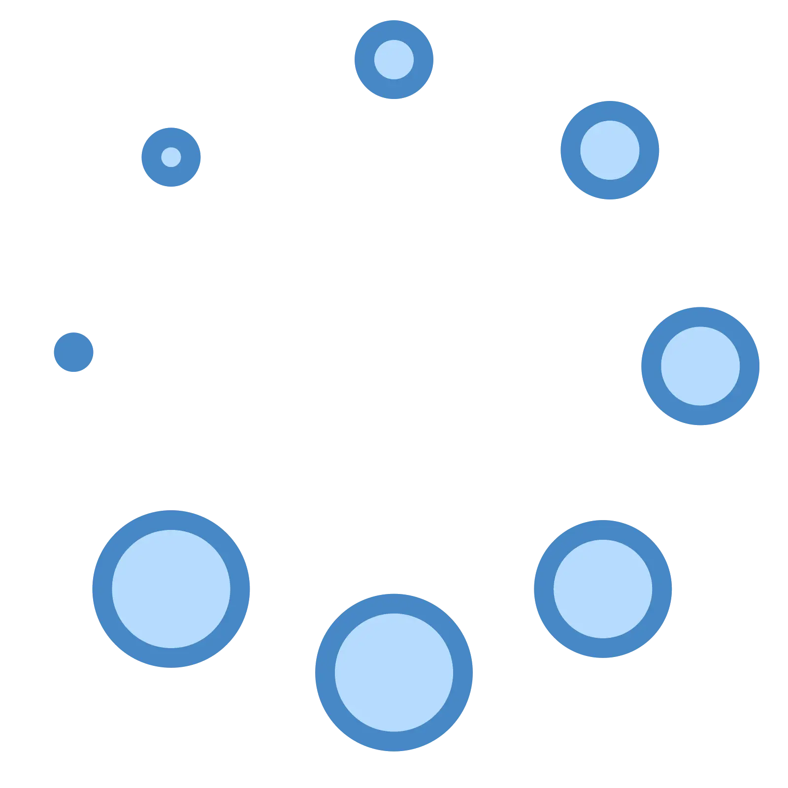Loading Circles Icon Illustration