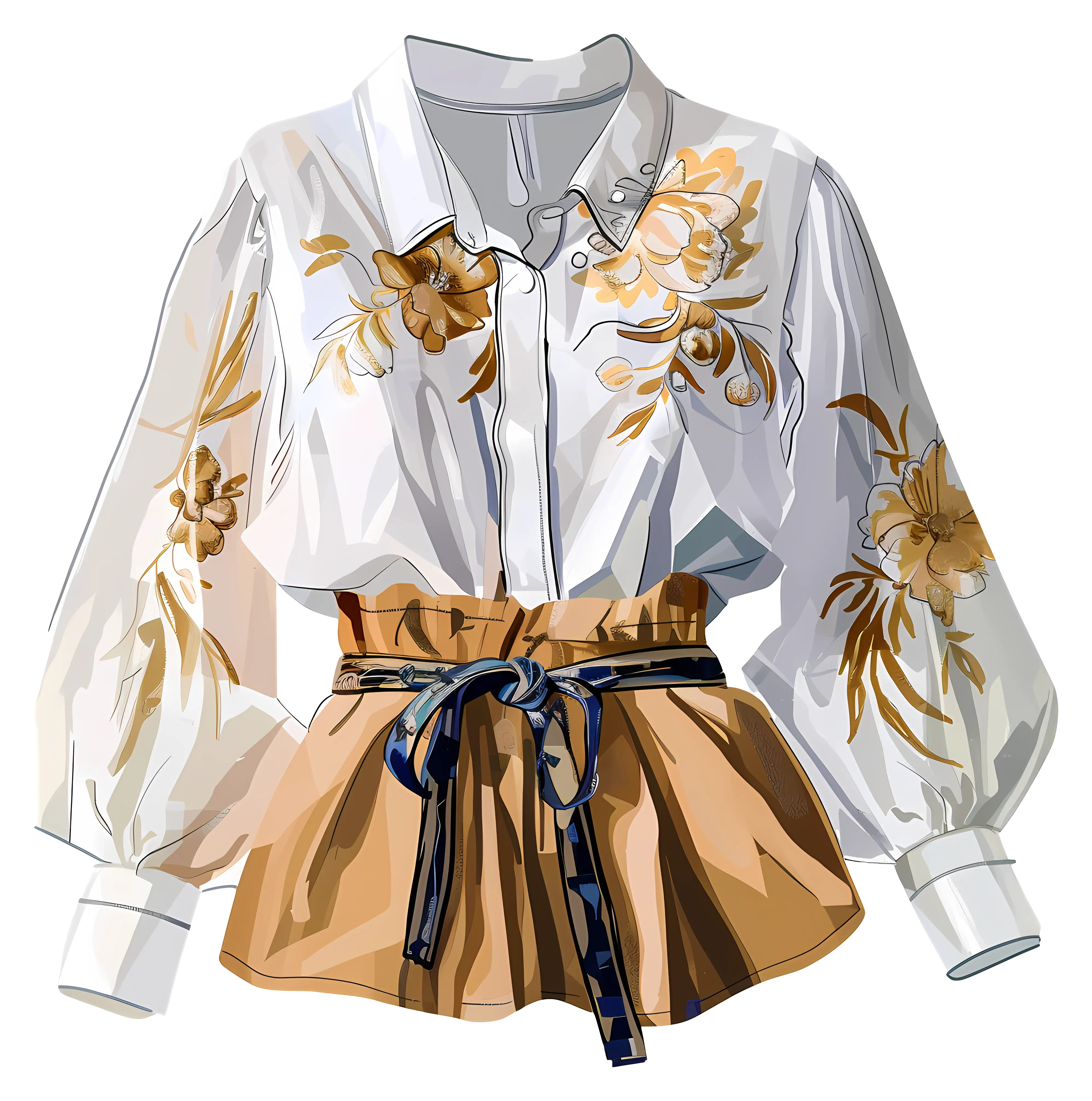 Elegant Floral Blouse