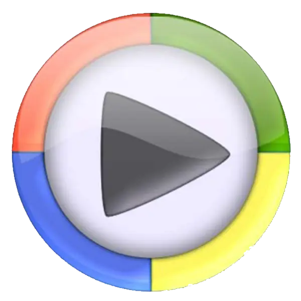 Multicolor Circular Play Button Logo