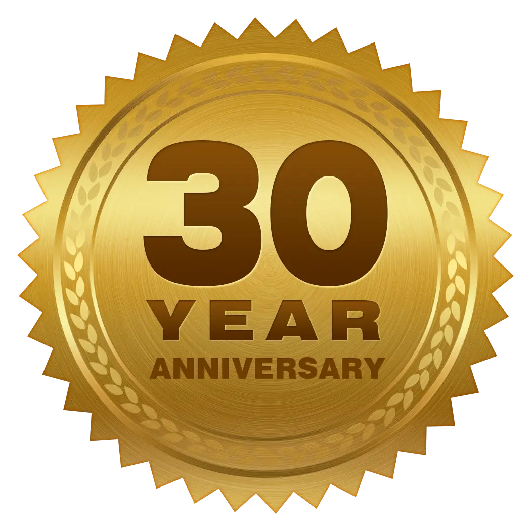 Golden 30-Year Anniversary Emblem