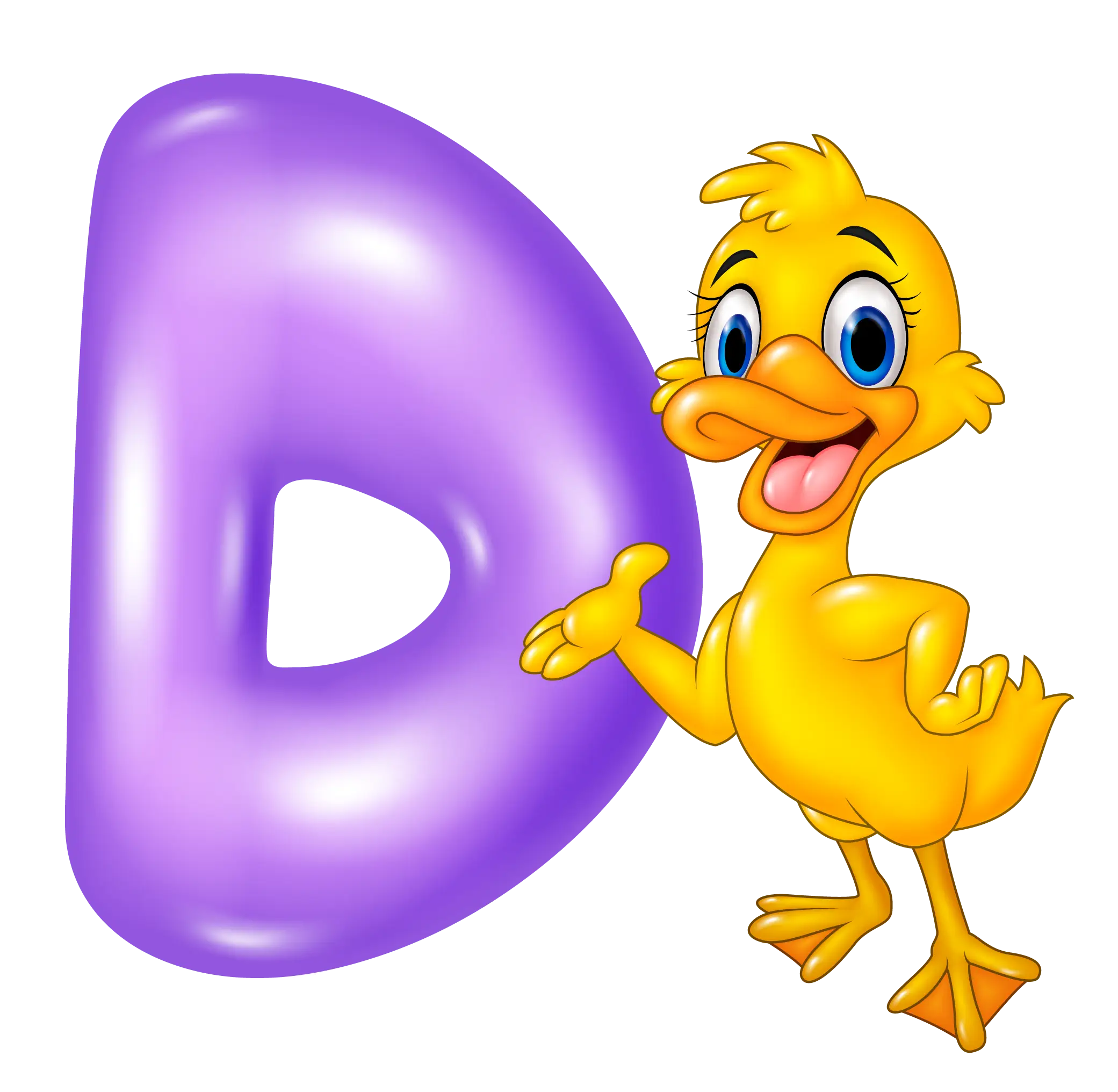 Duck with Letter D