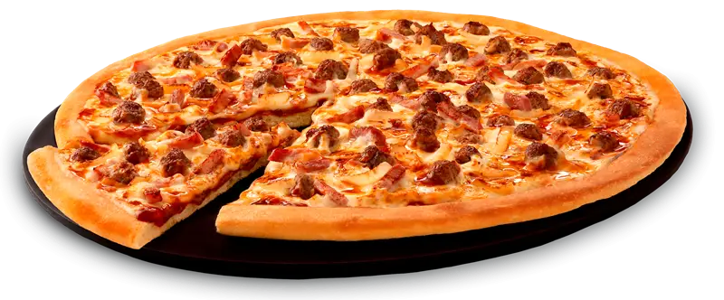 Pepperoni Pizza Slice on a Plate