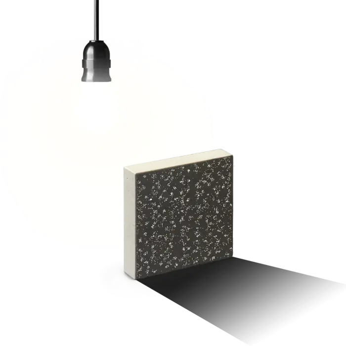 Illuminated Light Bulb with Shadow