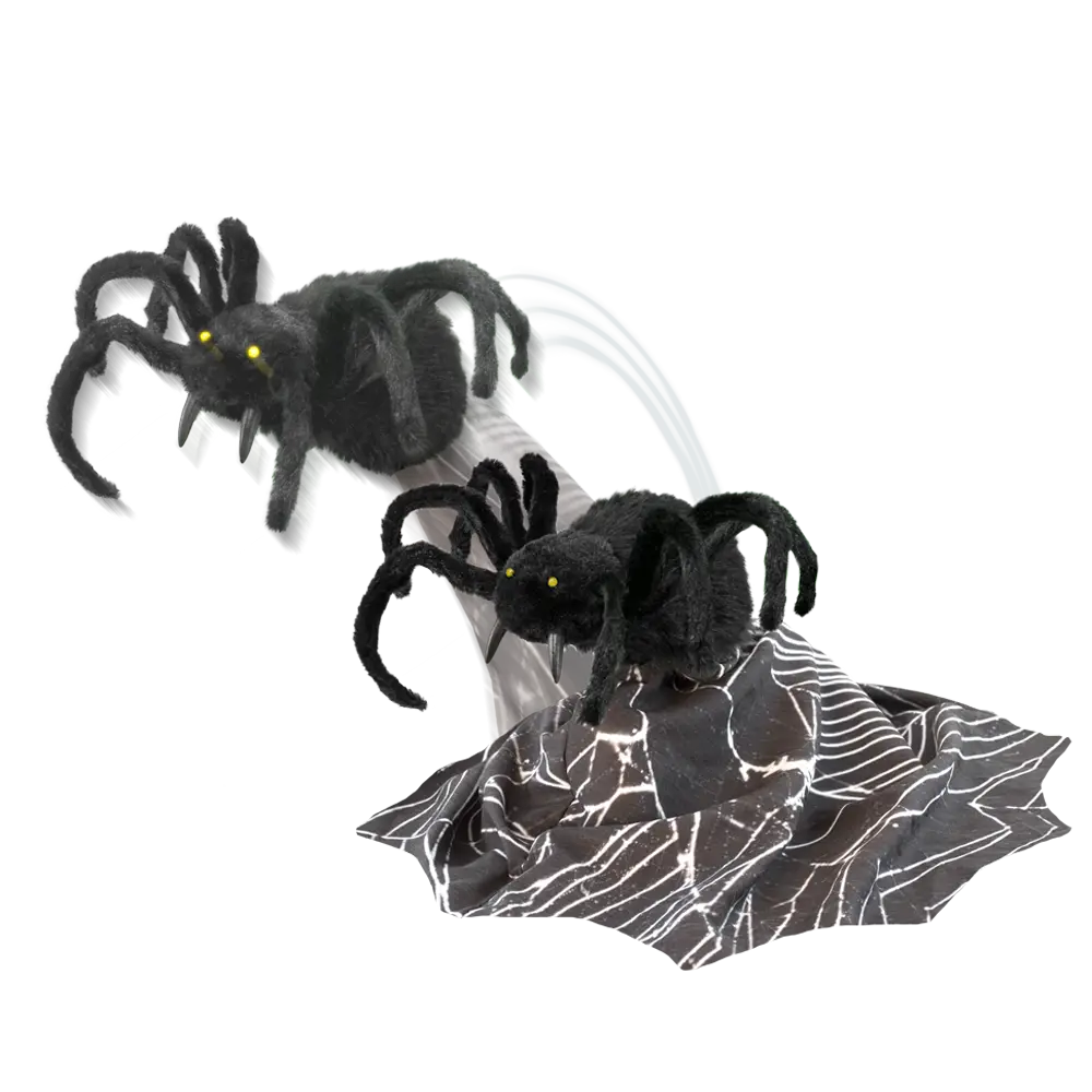 Plush Toy Spiders for Halloween