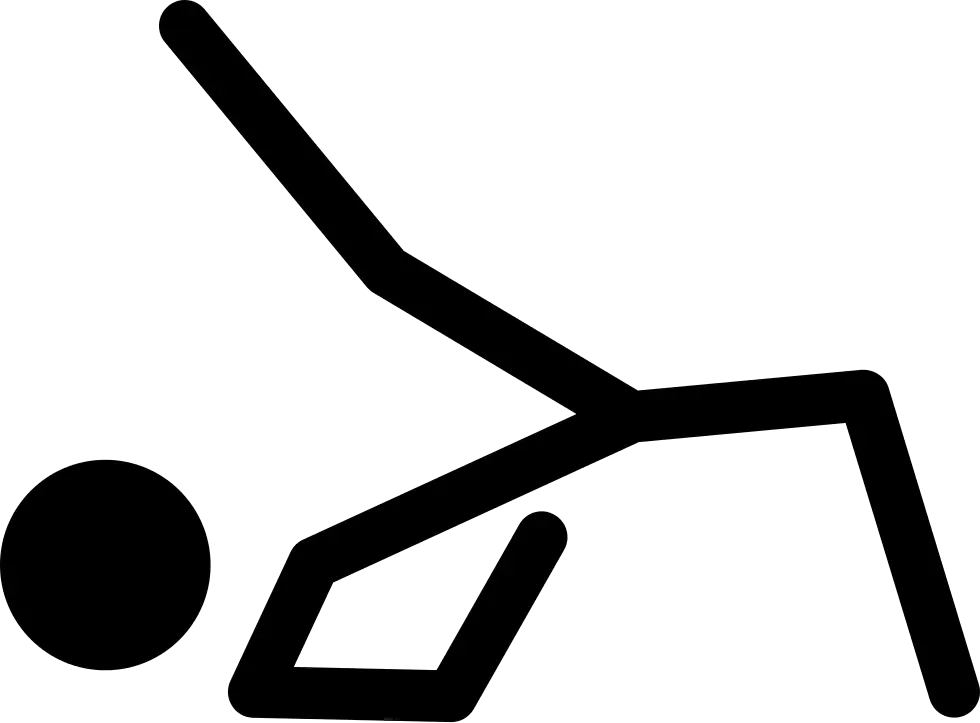 Exercise Icon in Stick Figure Style