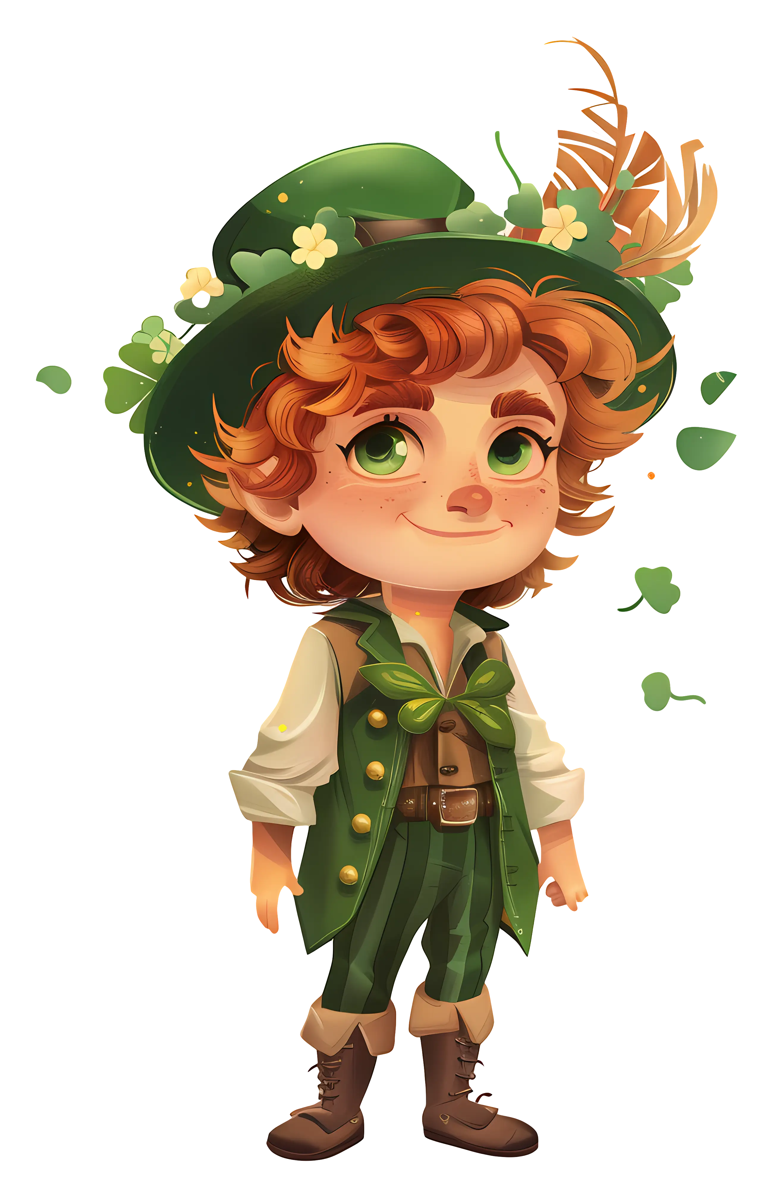 Cute Leprechaun Boy Illustration