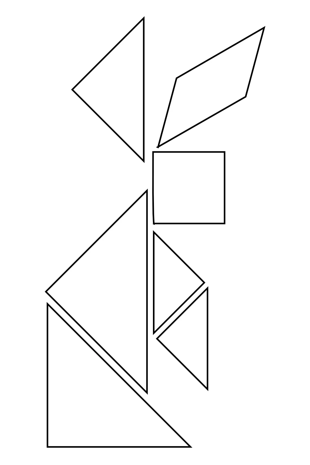 Tangram Puzzle Rabbit