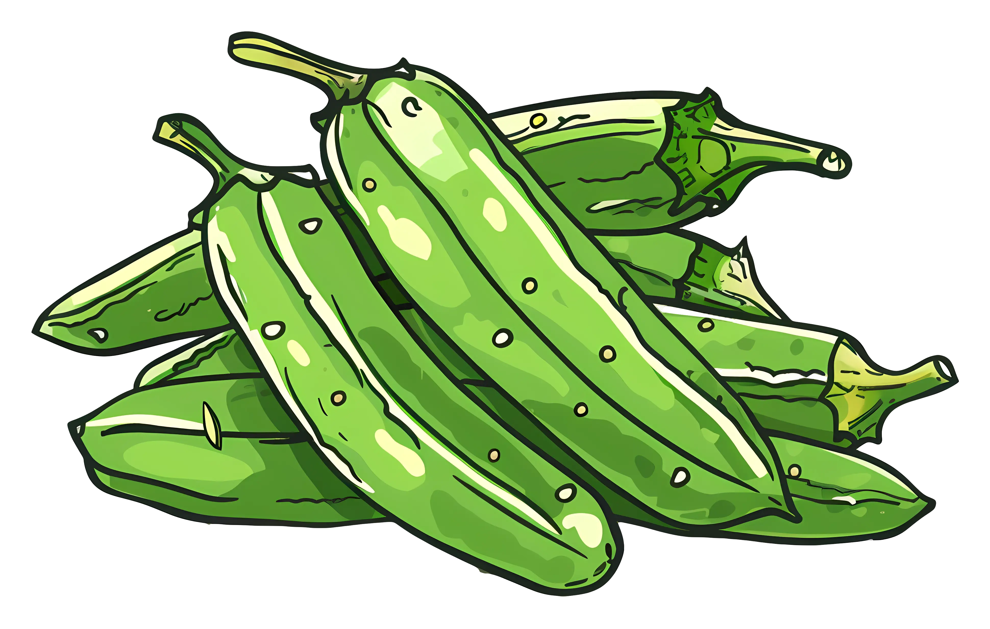 Fresh Green Okra