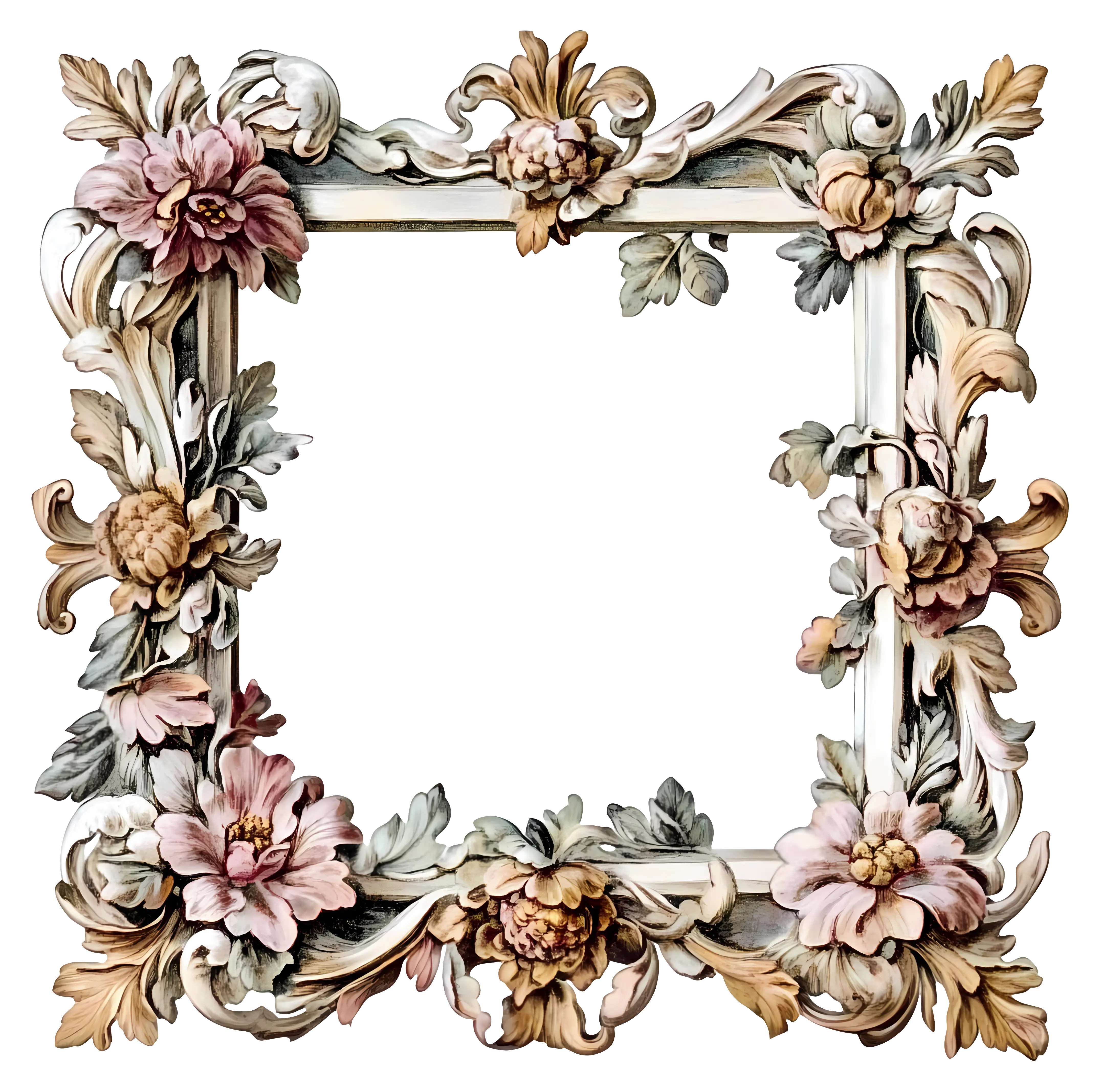 Ornate Floral Frame