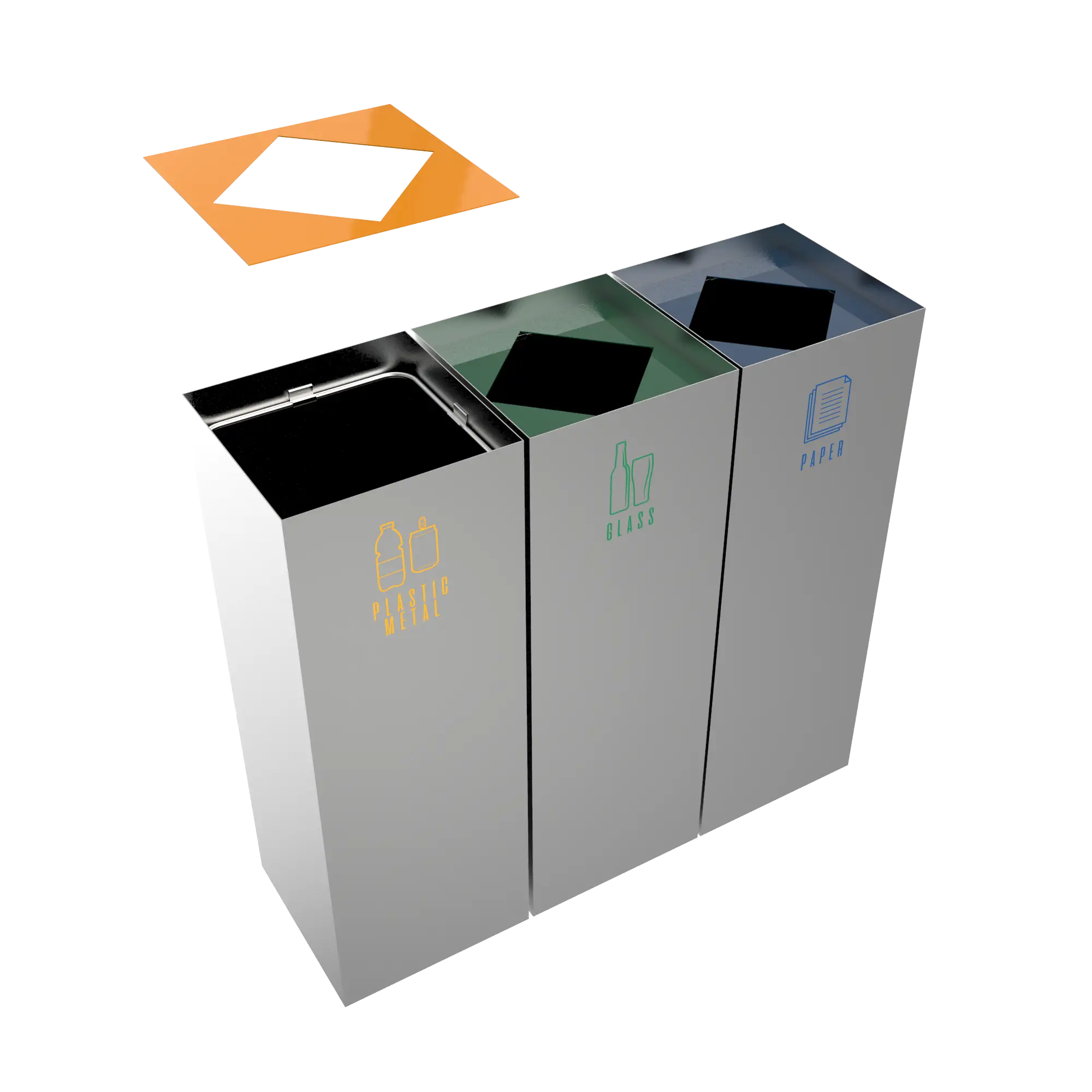 Recycling Bins Set
