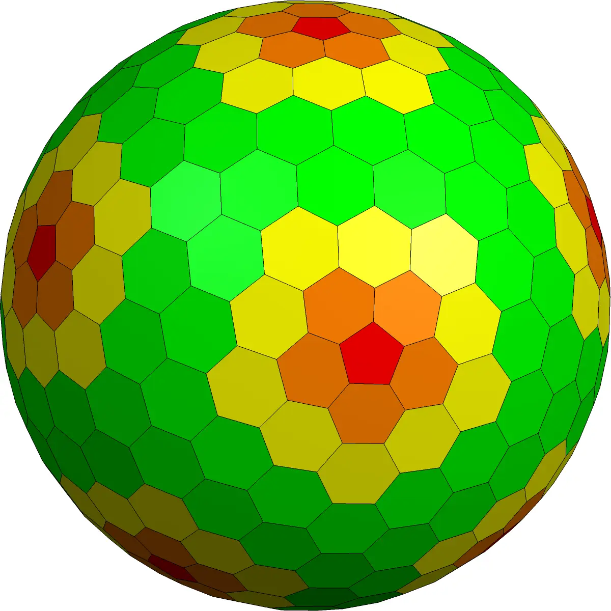 Hexagonal Patterned Decorative Ball