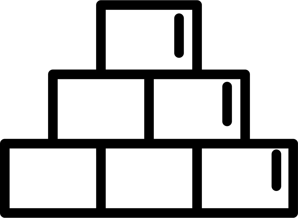 Minimalist Stacked Boxes Icon