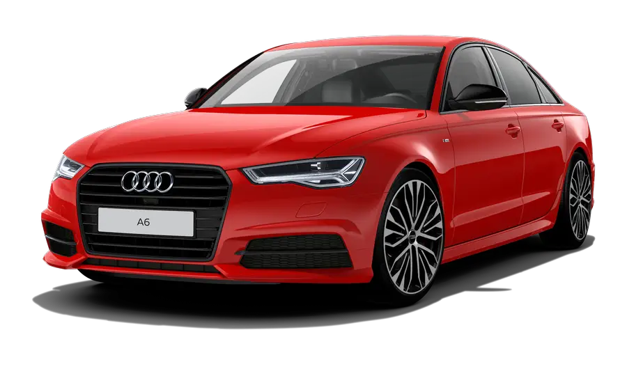 Red Audi A6 Sedan Vehicle