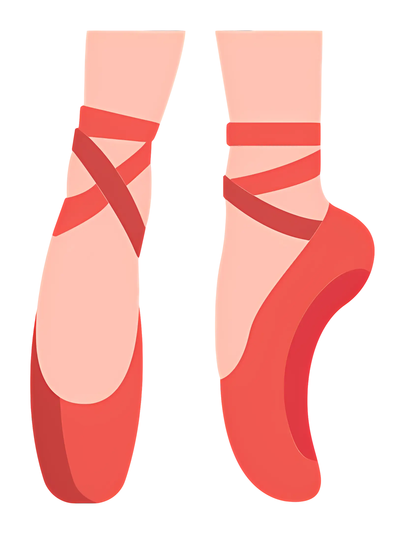 Red Ballet Shoes Illustration