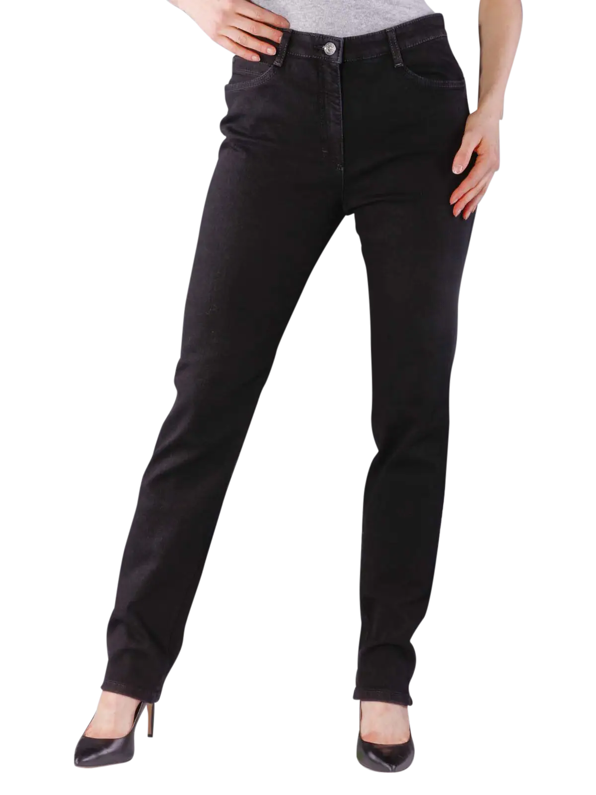 Black Straight Cut Jeans for Casual Wear