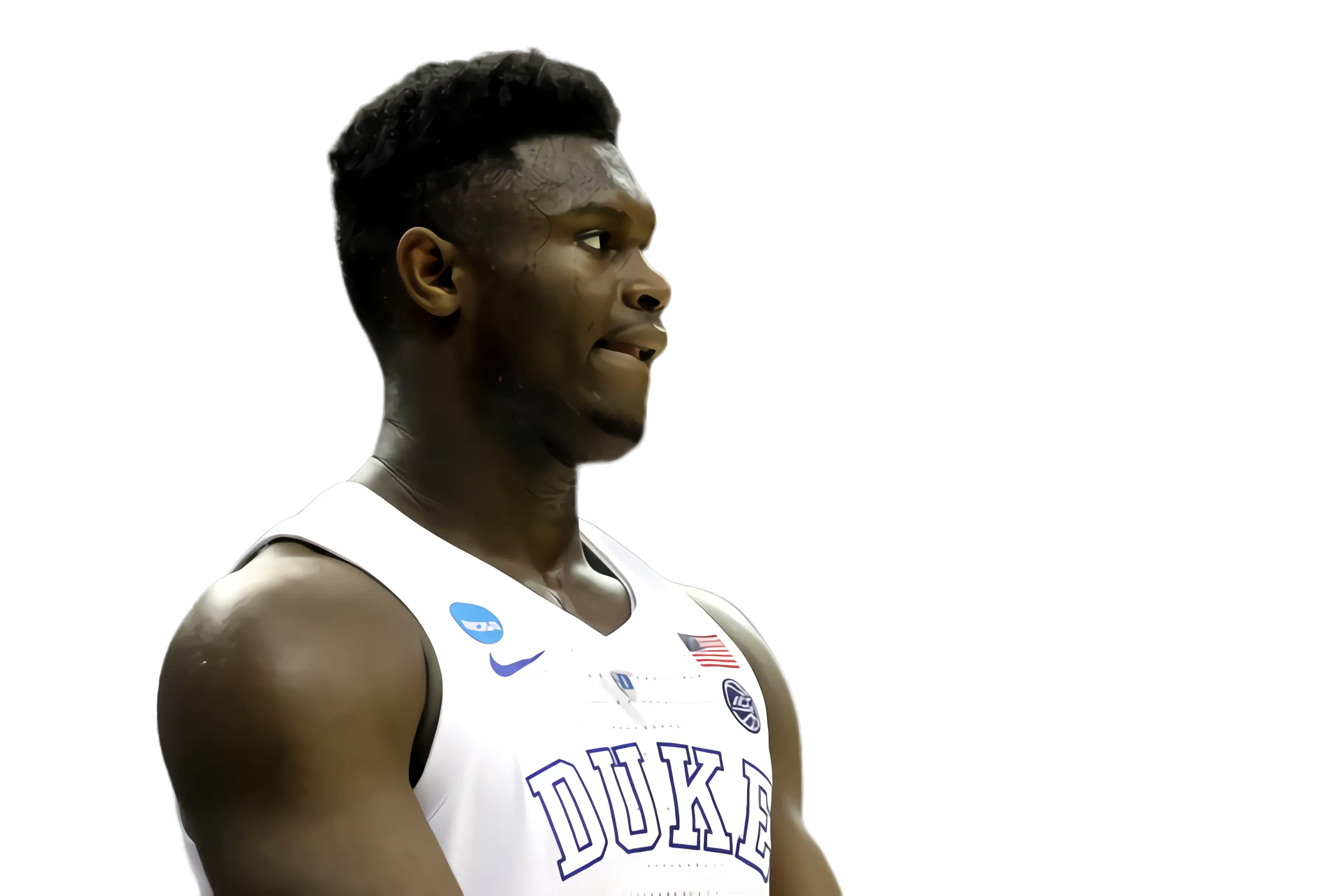 Unknown Athlete Wearing Sleeveless Sports Shirt
