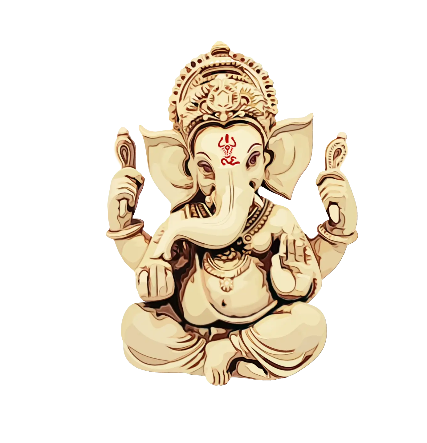 Ganesha Statue Illustration