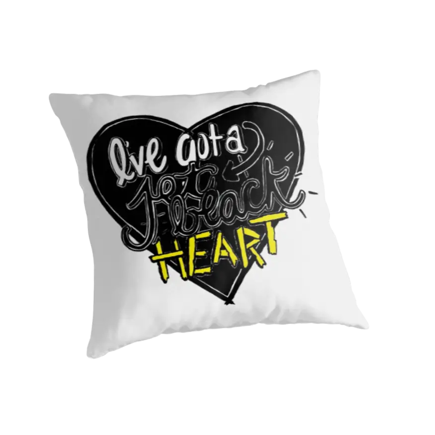Heart Pillow with Text