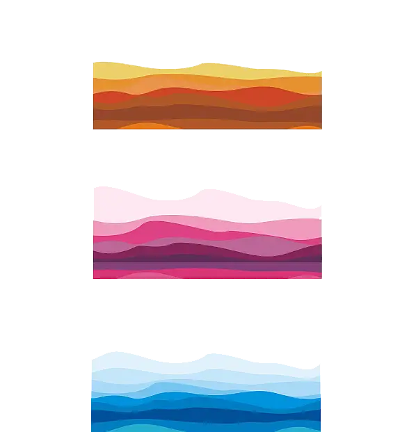 Abstract Colorful Waves Pattern
