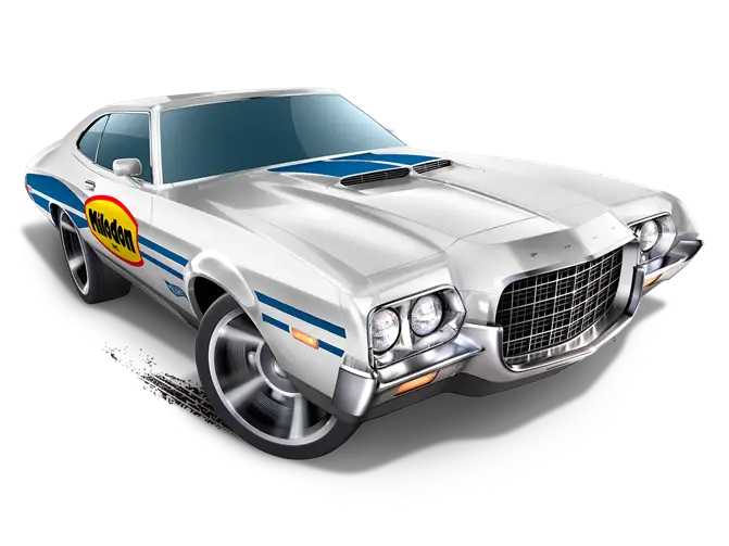 Silver Classic Muscle Car