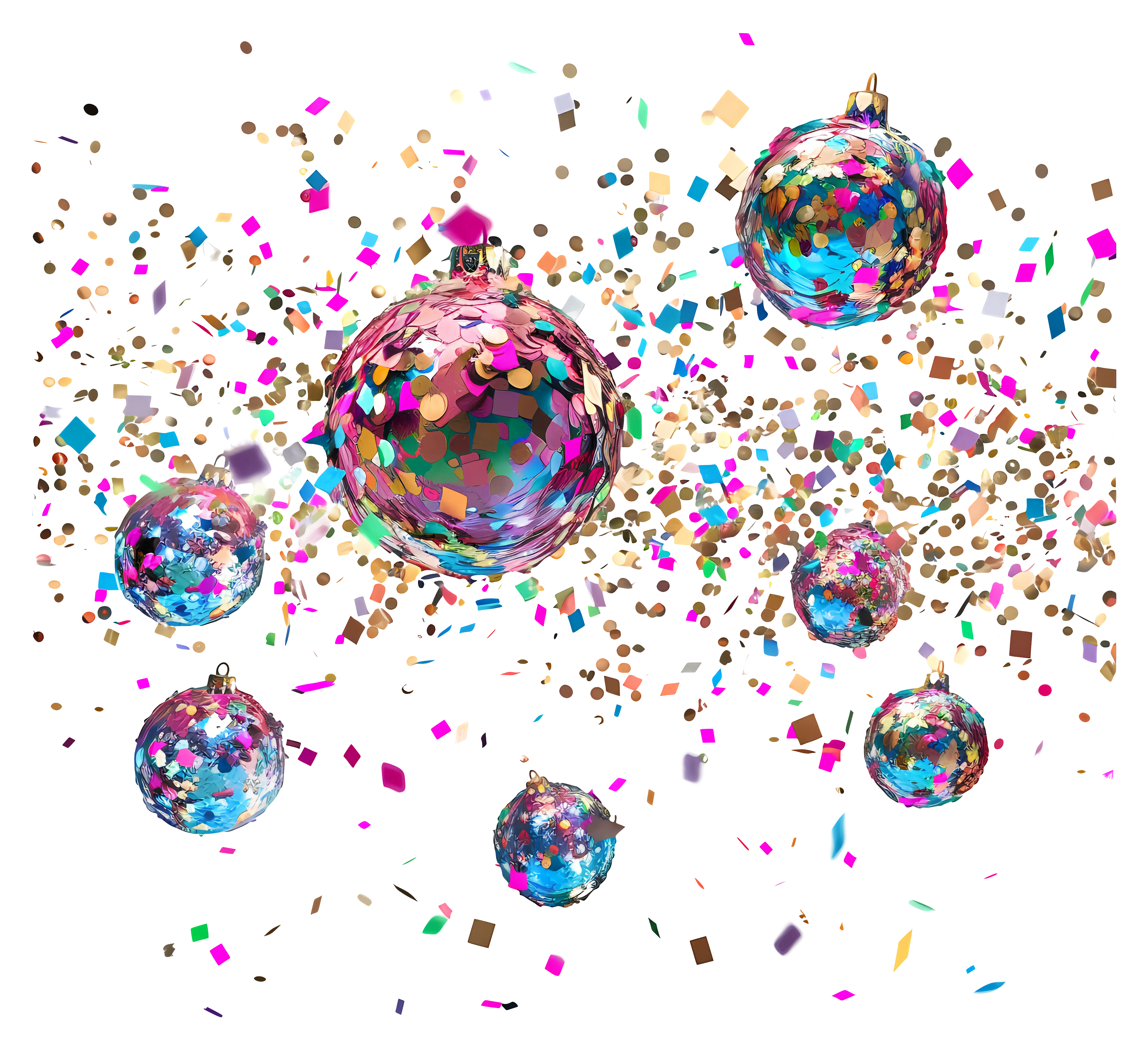 Colorful Festive Ornaments