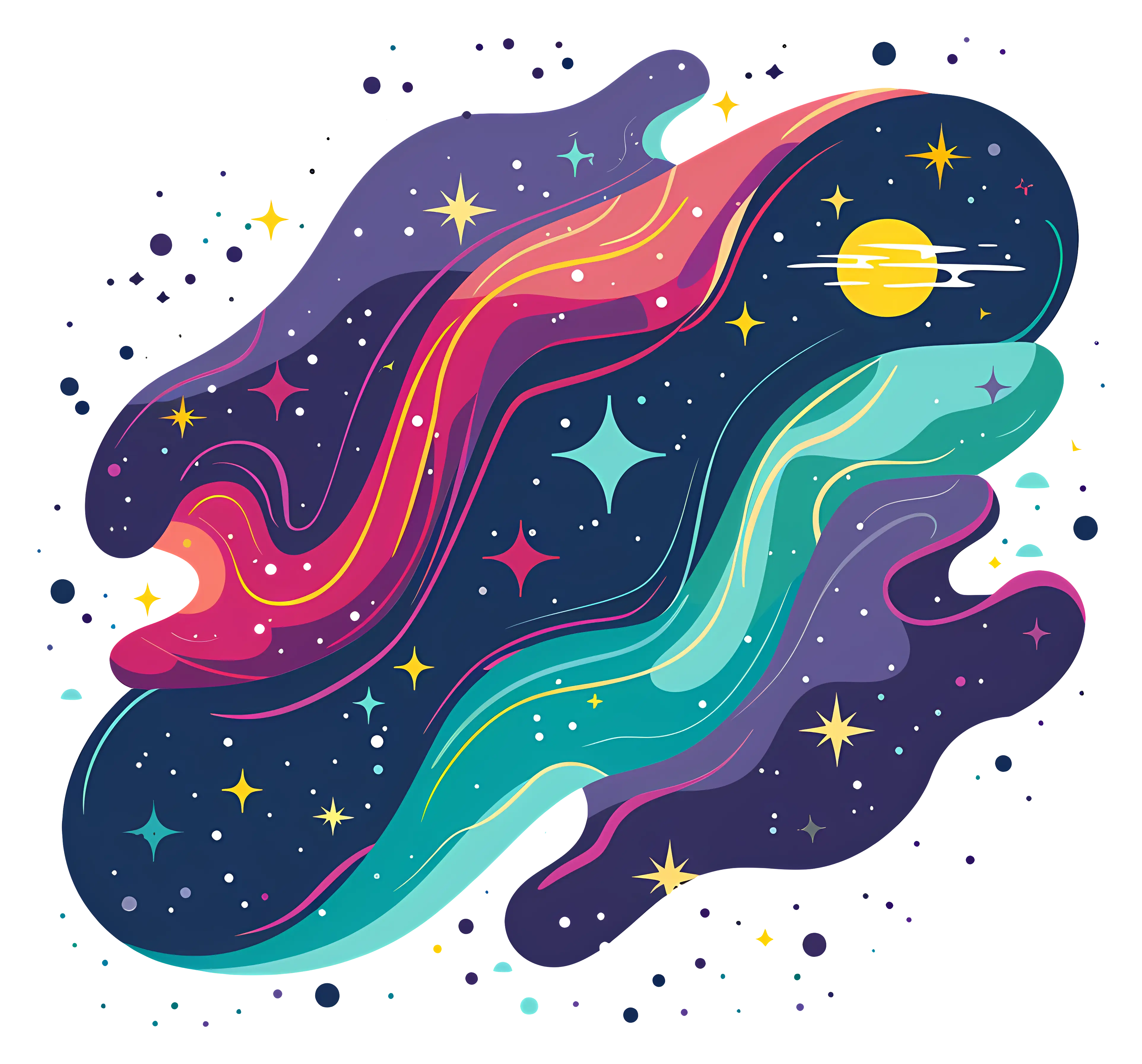 Colorful Galaxy Background