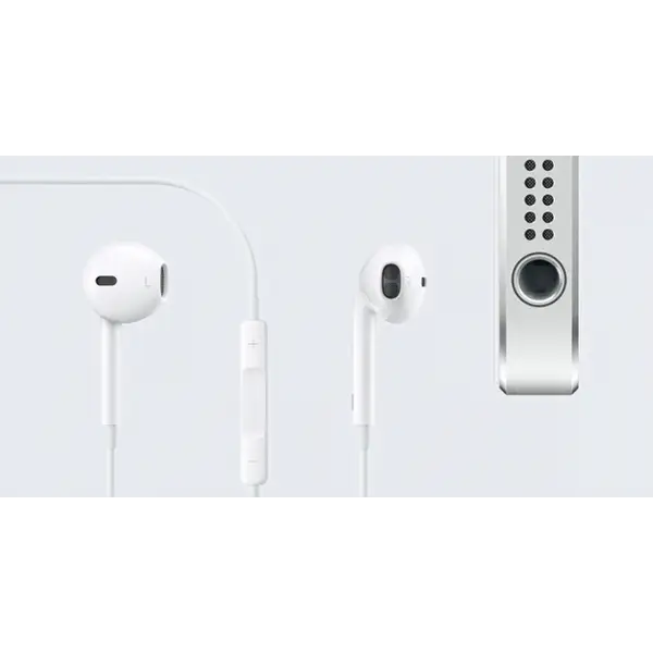 White Earphones with Microphone