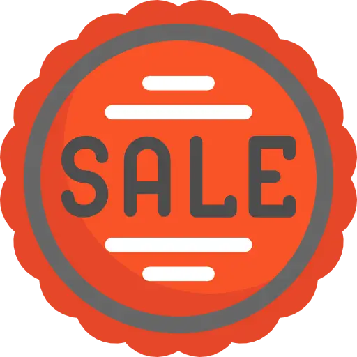 Bright Red Sale Promotional Badge
