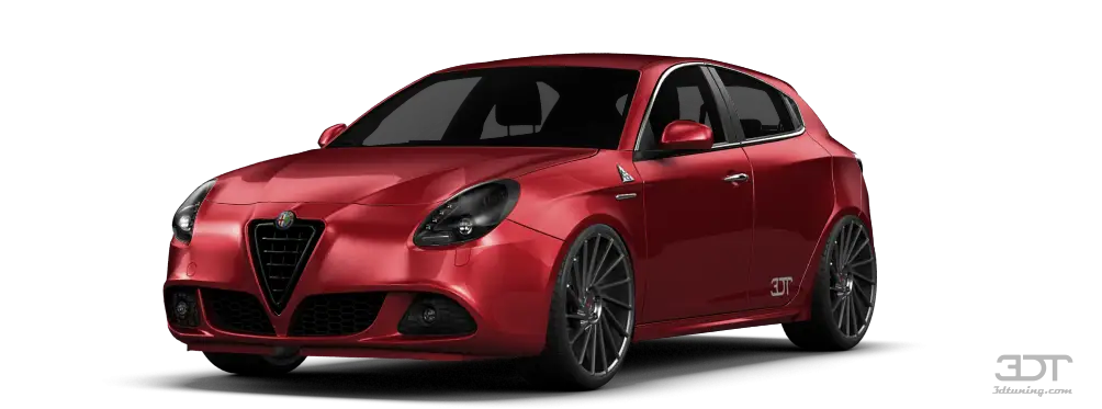 Red Modern Car with Sporty Look