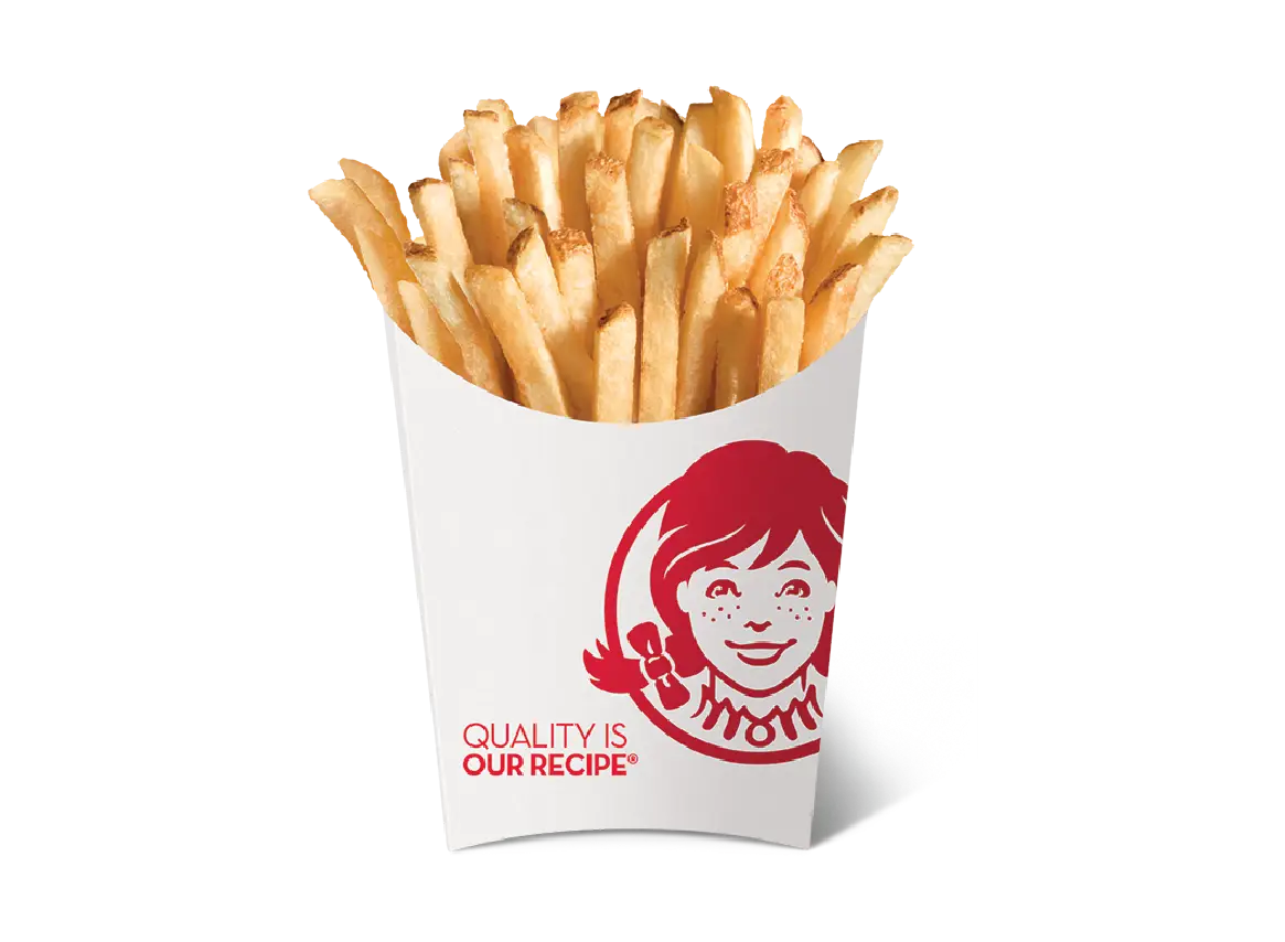 French Fries in Wendy&#039;s Packaging
